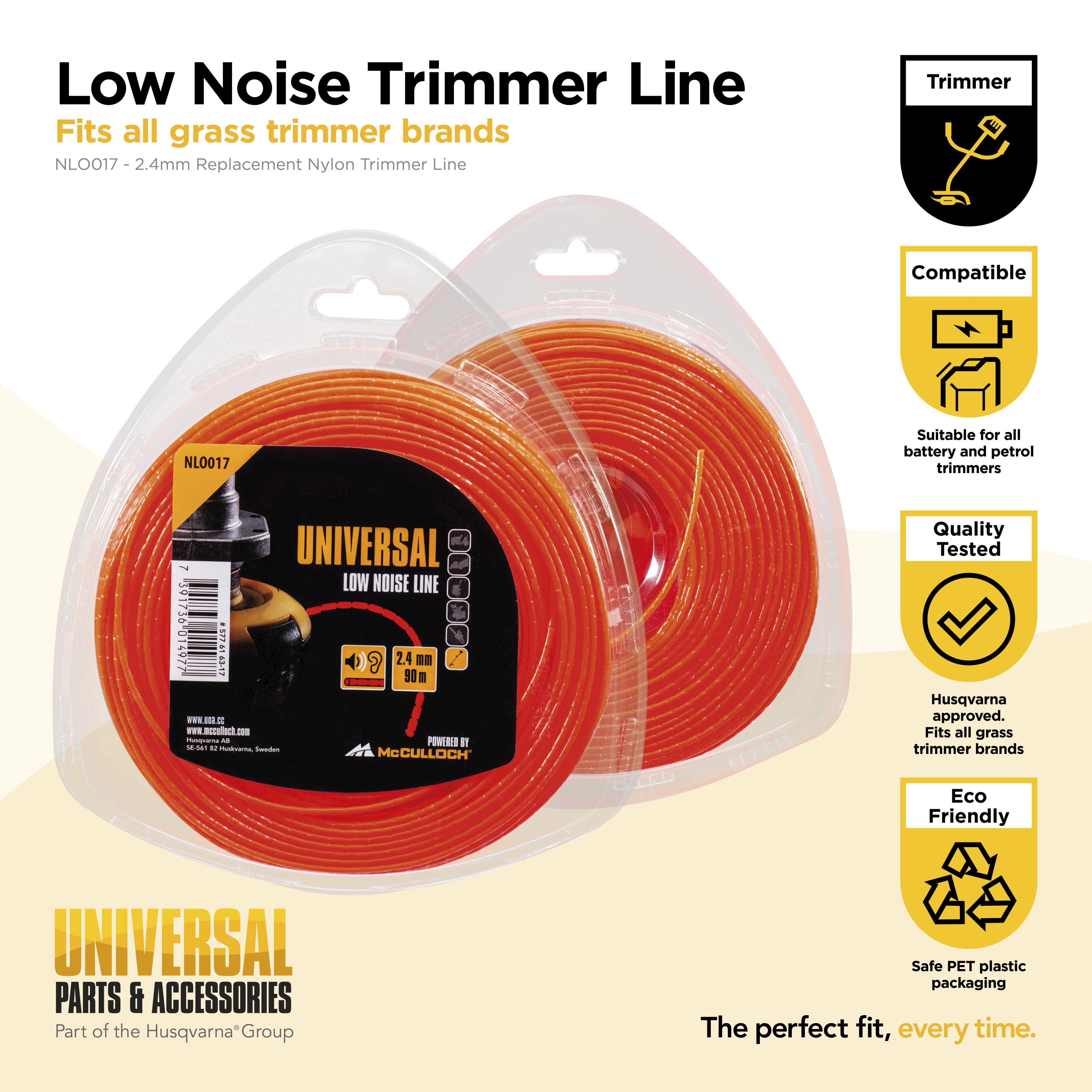 Hilo de nylon 2.4mm x 90m - Silencioso