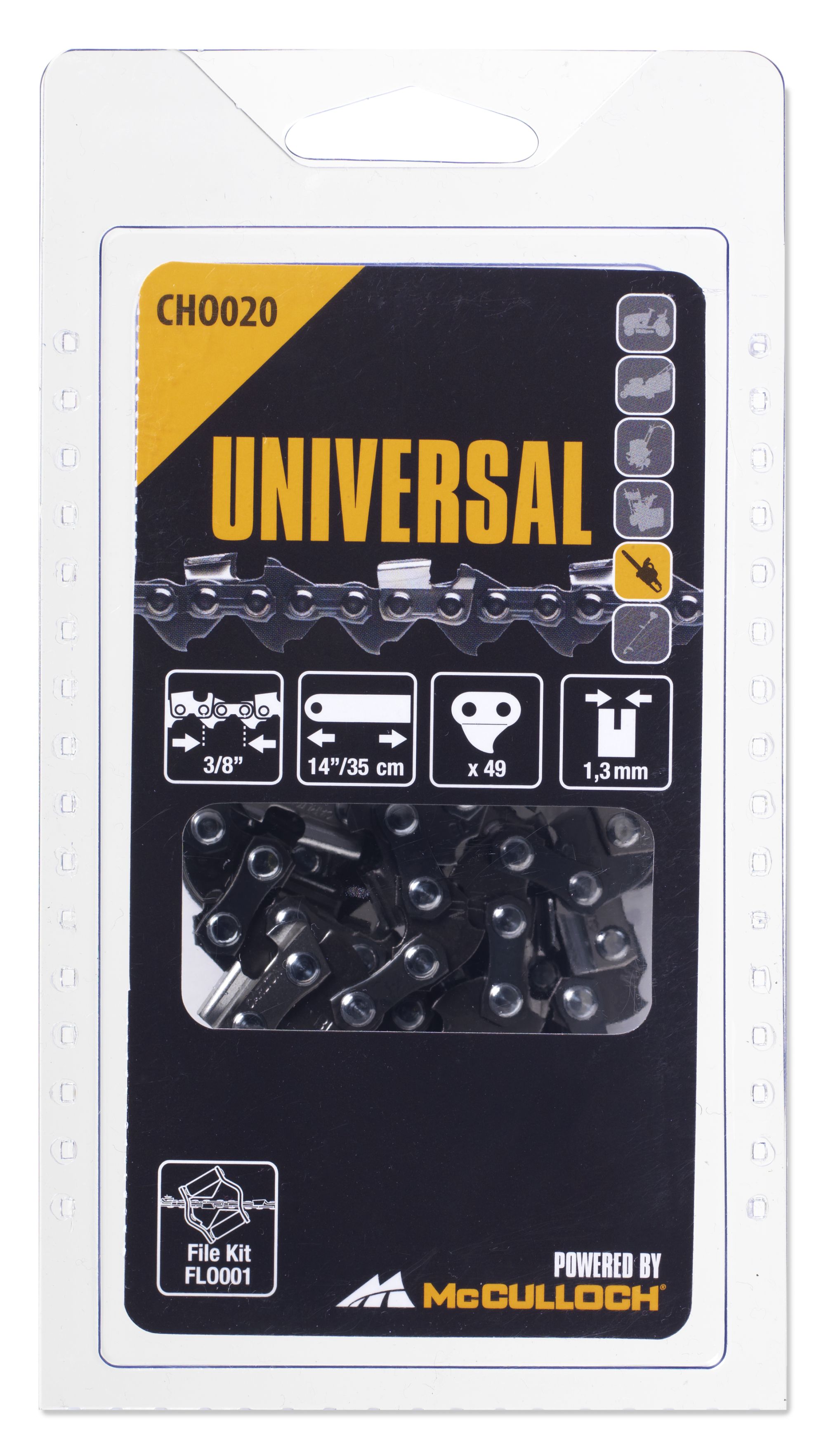 Cadena 14\\\" / 35 cm / 49 eslabones / 3/8\\\" / 1,3 mm