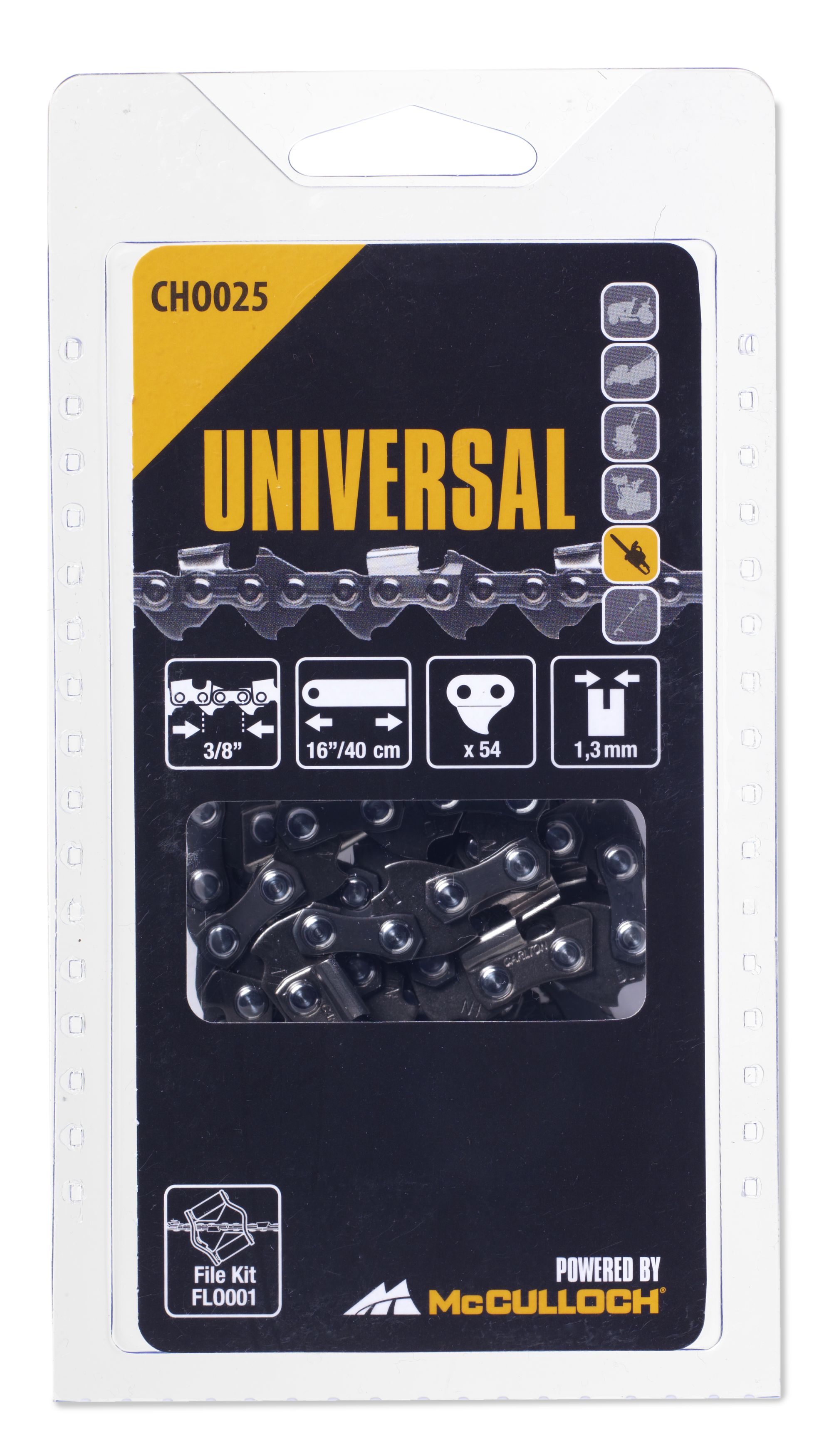 Cadena 16\\\" / 40 cm / 54 eslabones / 3/8\\\" / 1,3 mm