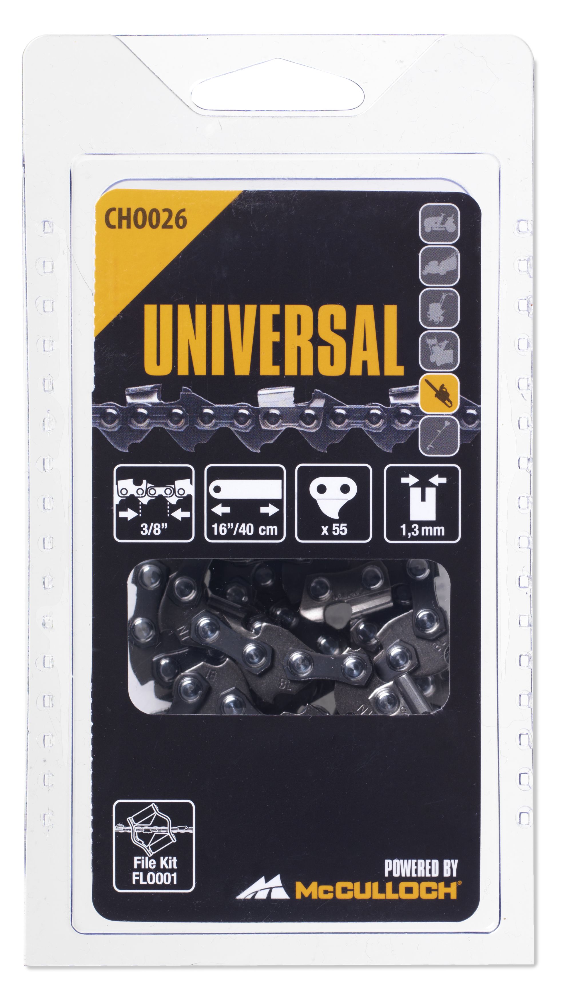 Cadena de 16 \\\"/40cm   - 55 eslabones    3/8 \\\"    1.3mm-  CHO026