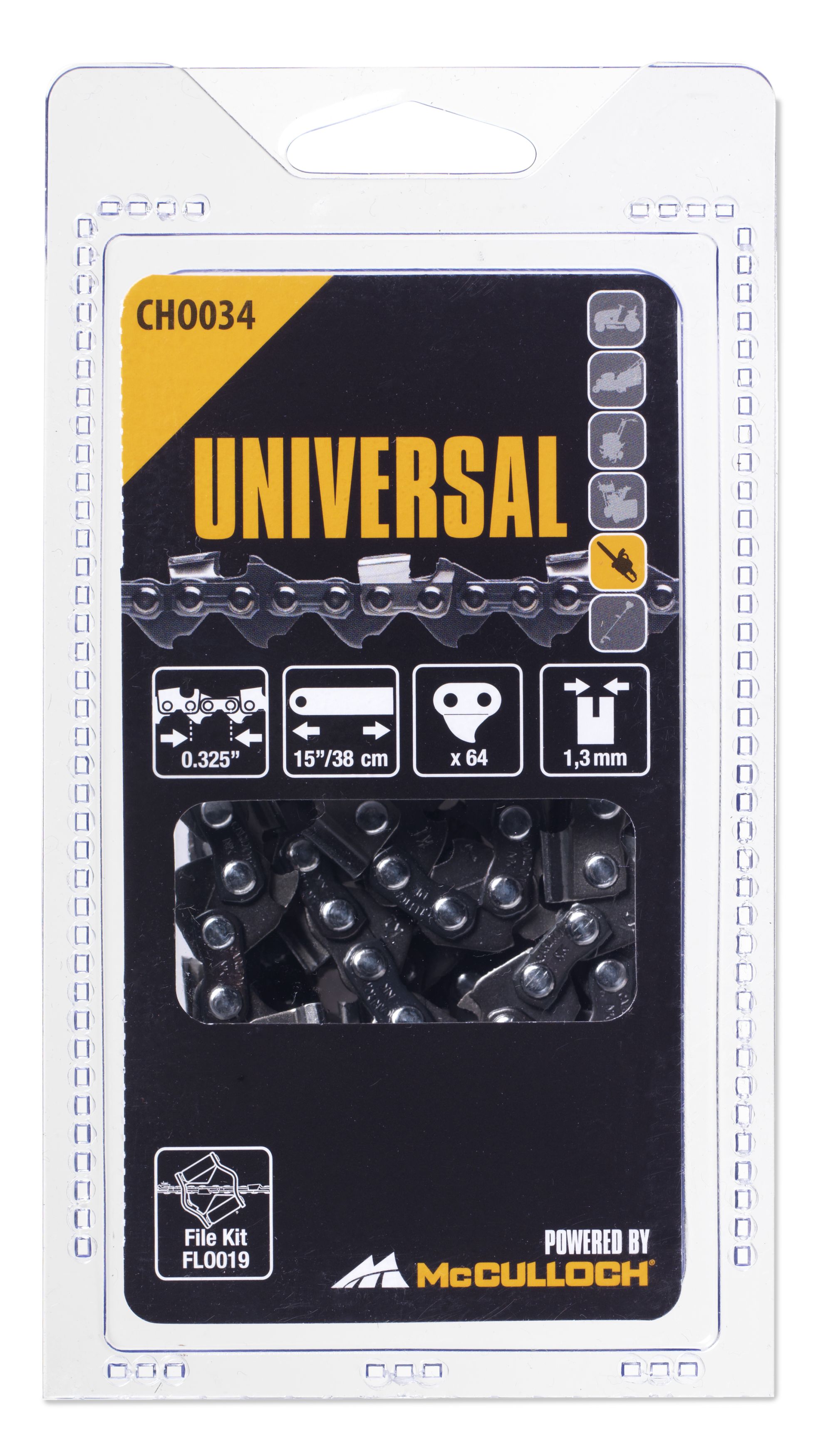 Cadena 15\\\" / 38 cm / 64 eslabones / 0,325\\\" / 1,3mm