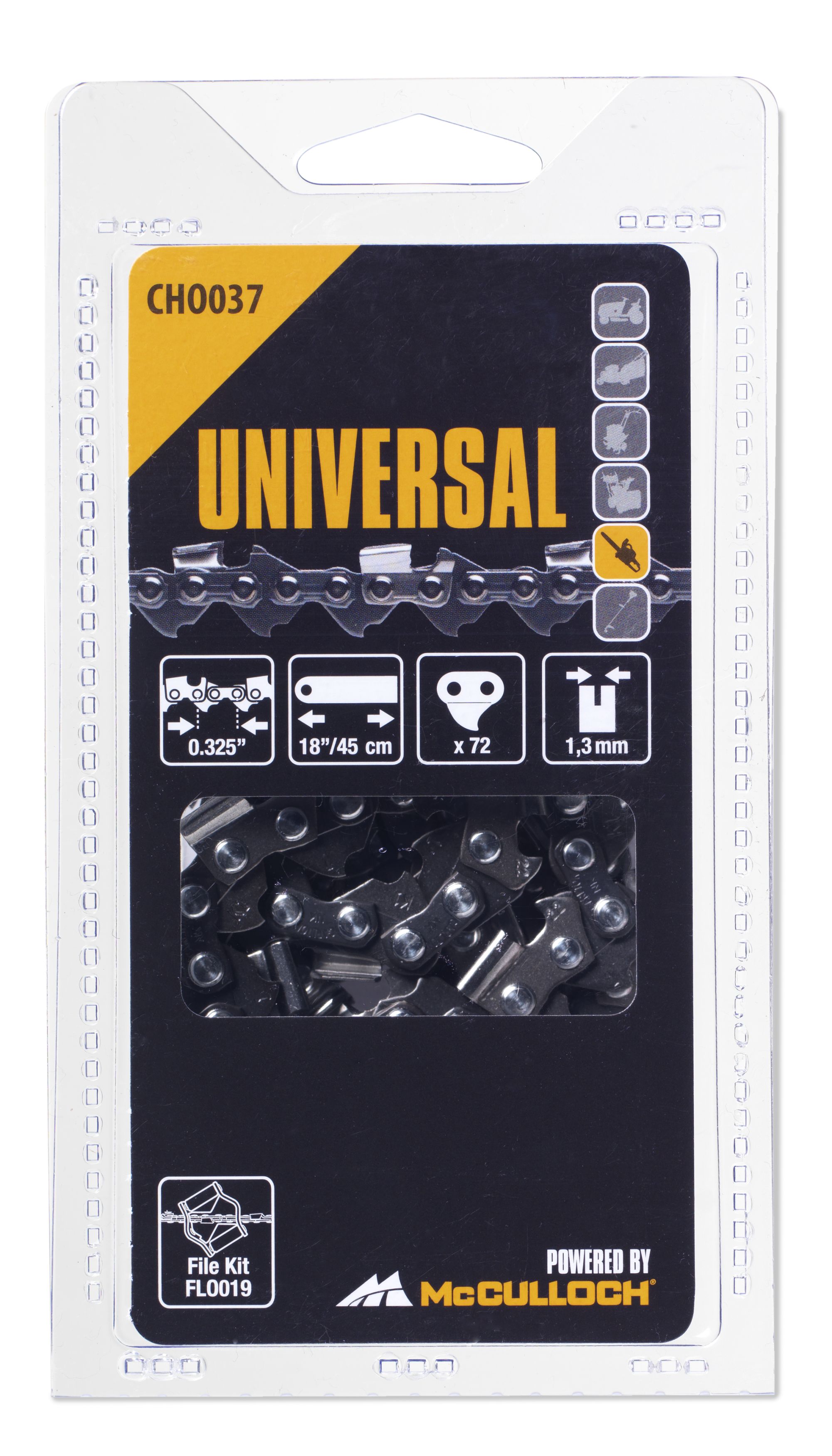 Cadena de 18 \\\"/45cm - 72 eslabones - .325\\\"  - 1,3mm CHO037