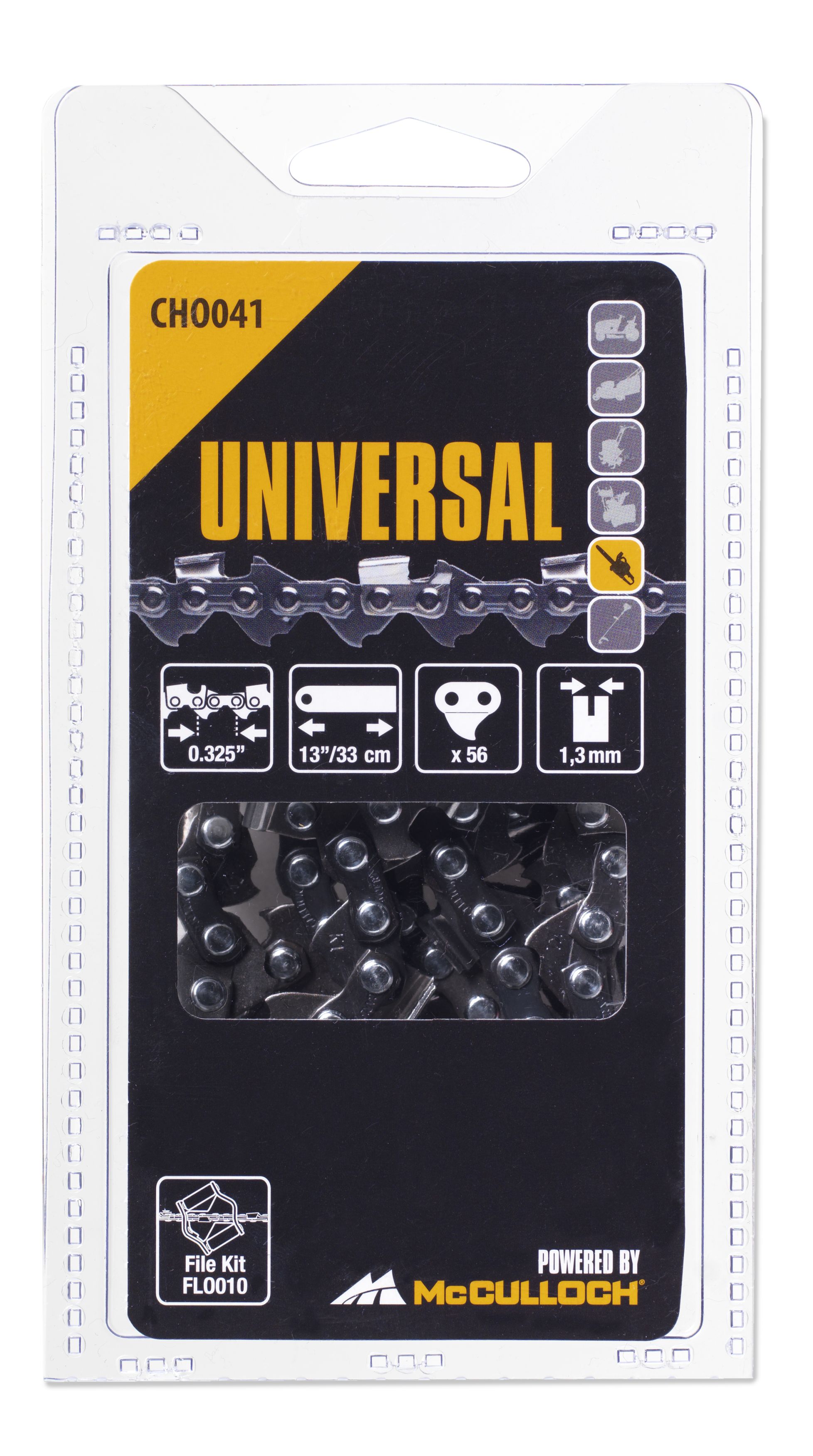 Cadena 13\\\" / 33 cm / 56 eslabones / 0,325\\\" / 1,3 mm