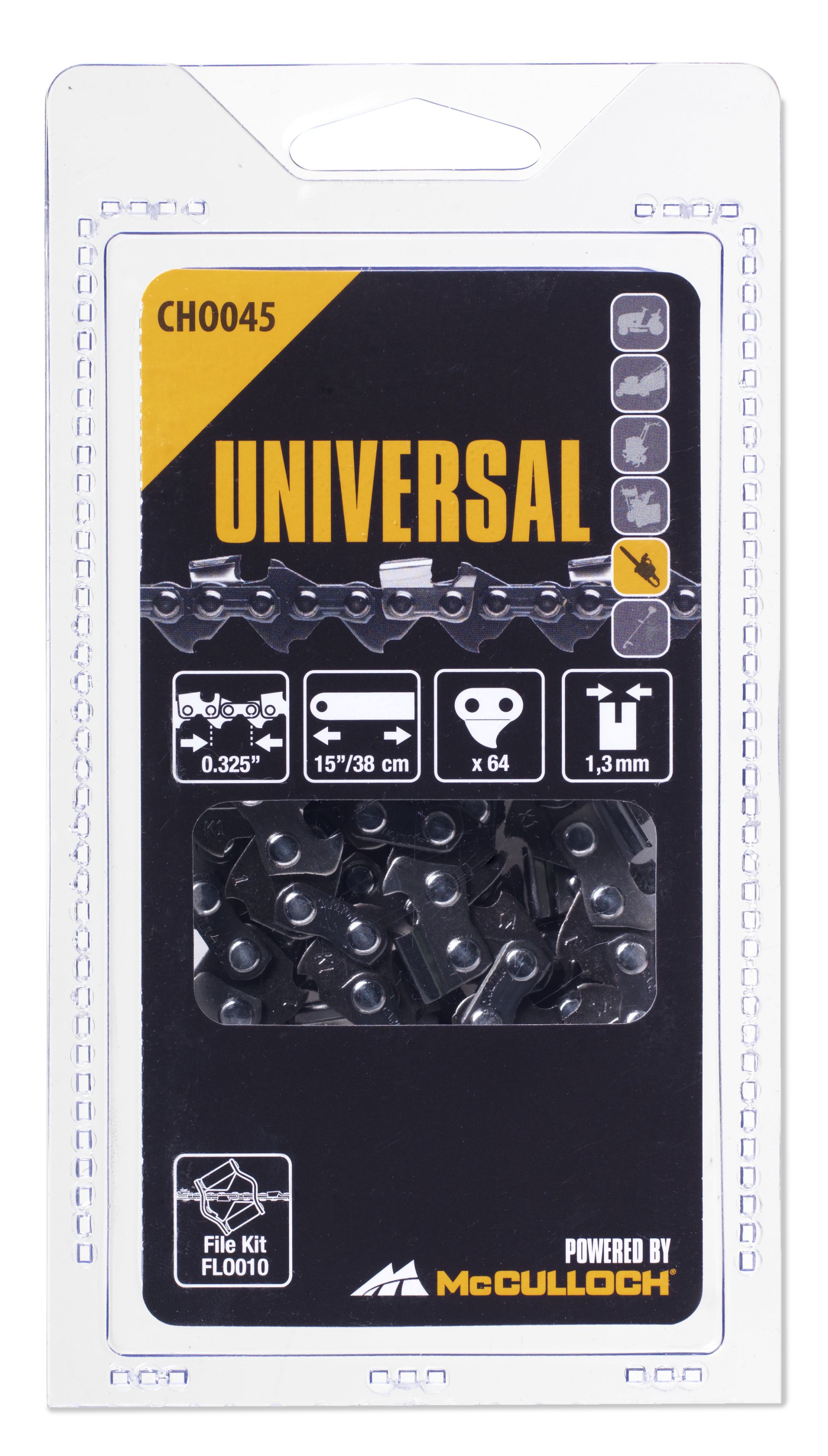 Cadena 15\\\" / 38 cm / 64 eslabones / 0,325\\\" / 1,3 mm