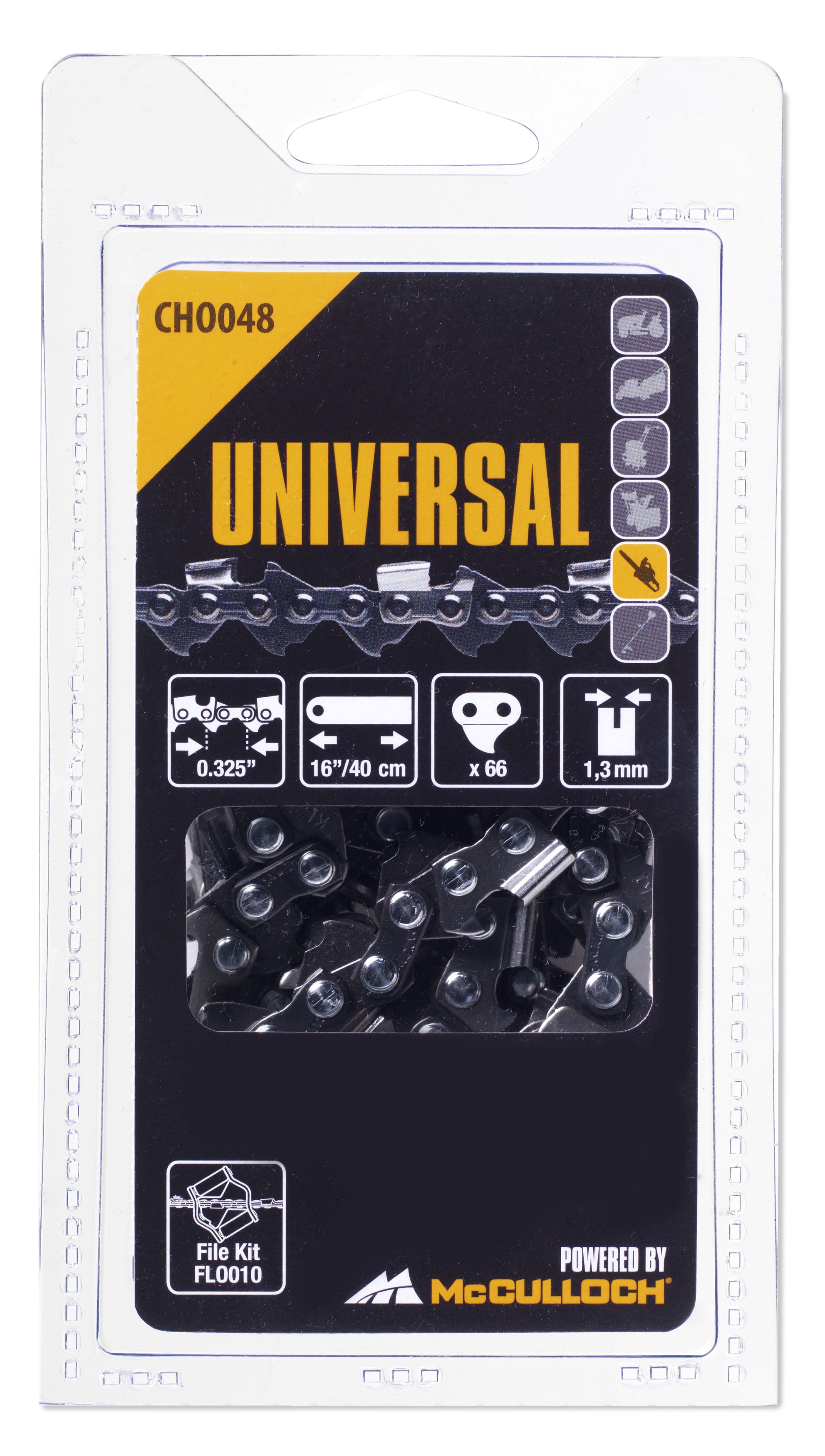 Cadena 16\\\" / 40 cm / 66 eslabones / 0,325\\\" / 1,3 mm