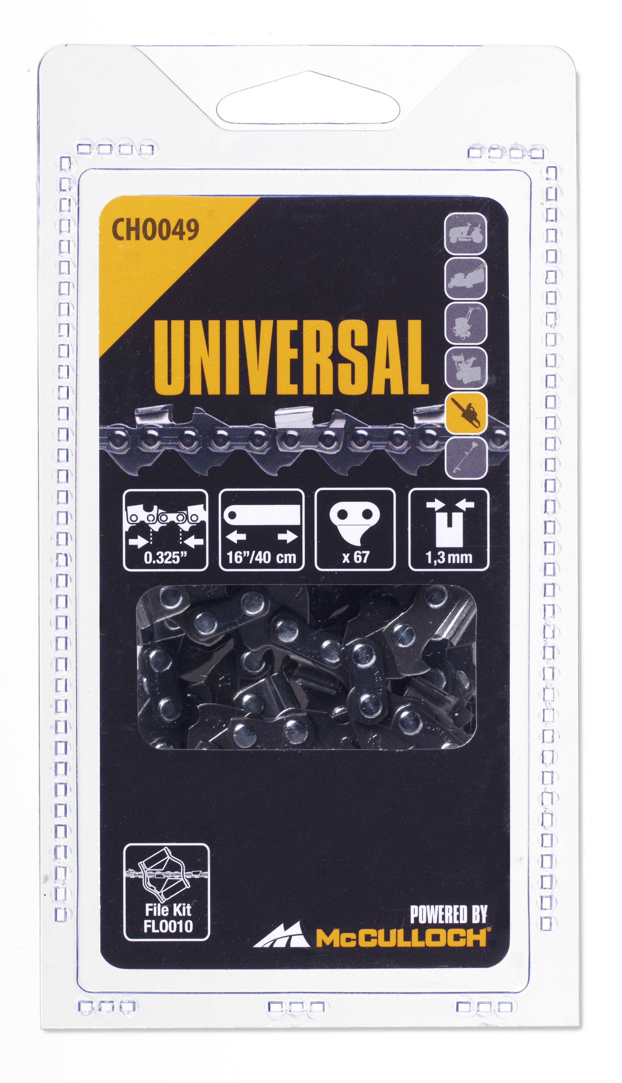 Cadena 16\\\" / 40 cm / 67 eslabones / 0,325\\\" / 1,3 mm