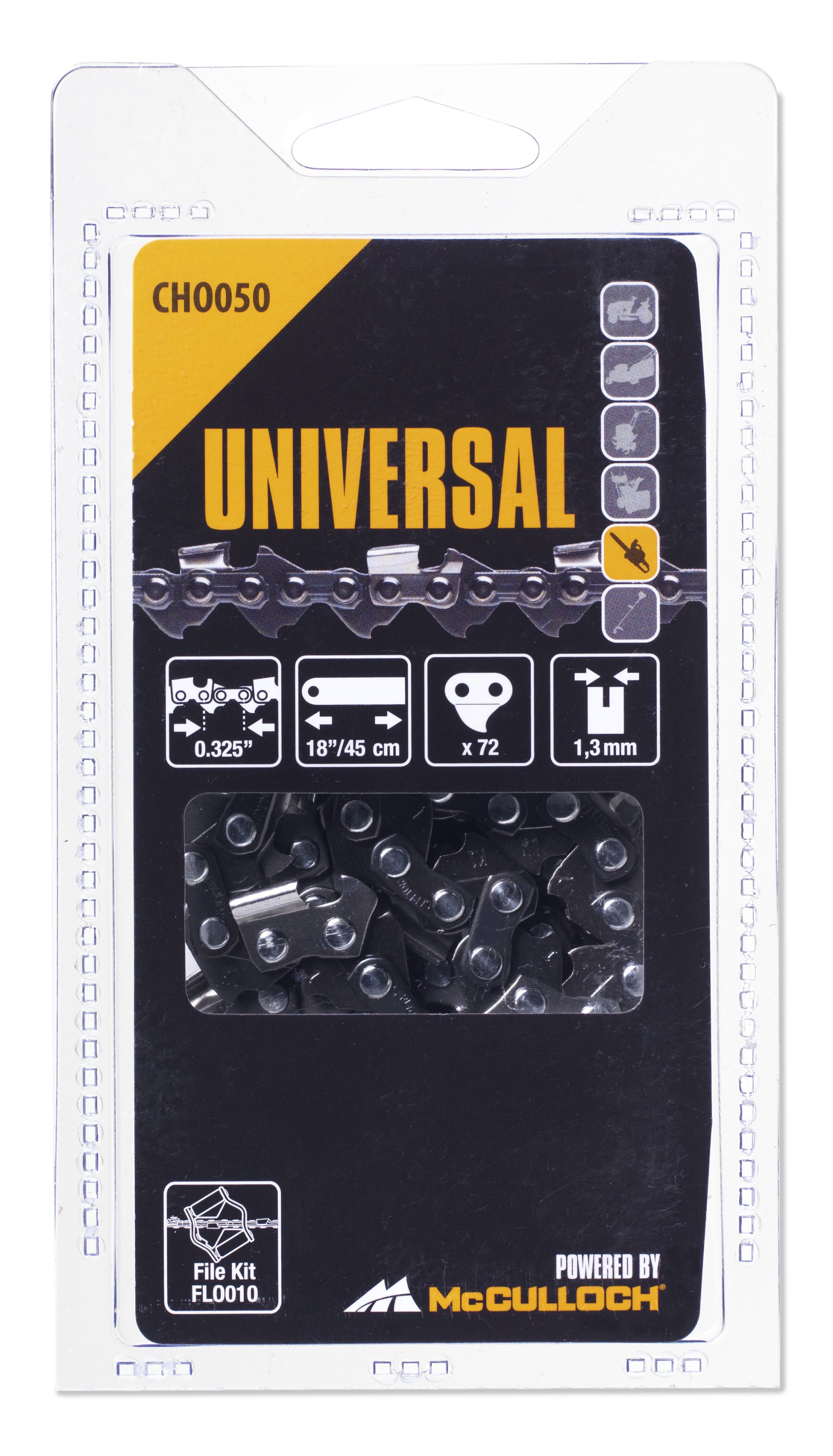 Cadena 18\\\" / 45cm / 72 eslabones / 0,325\\\" / 1,3mm