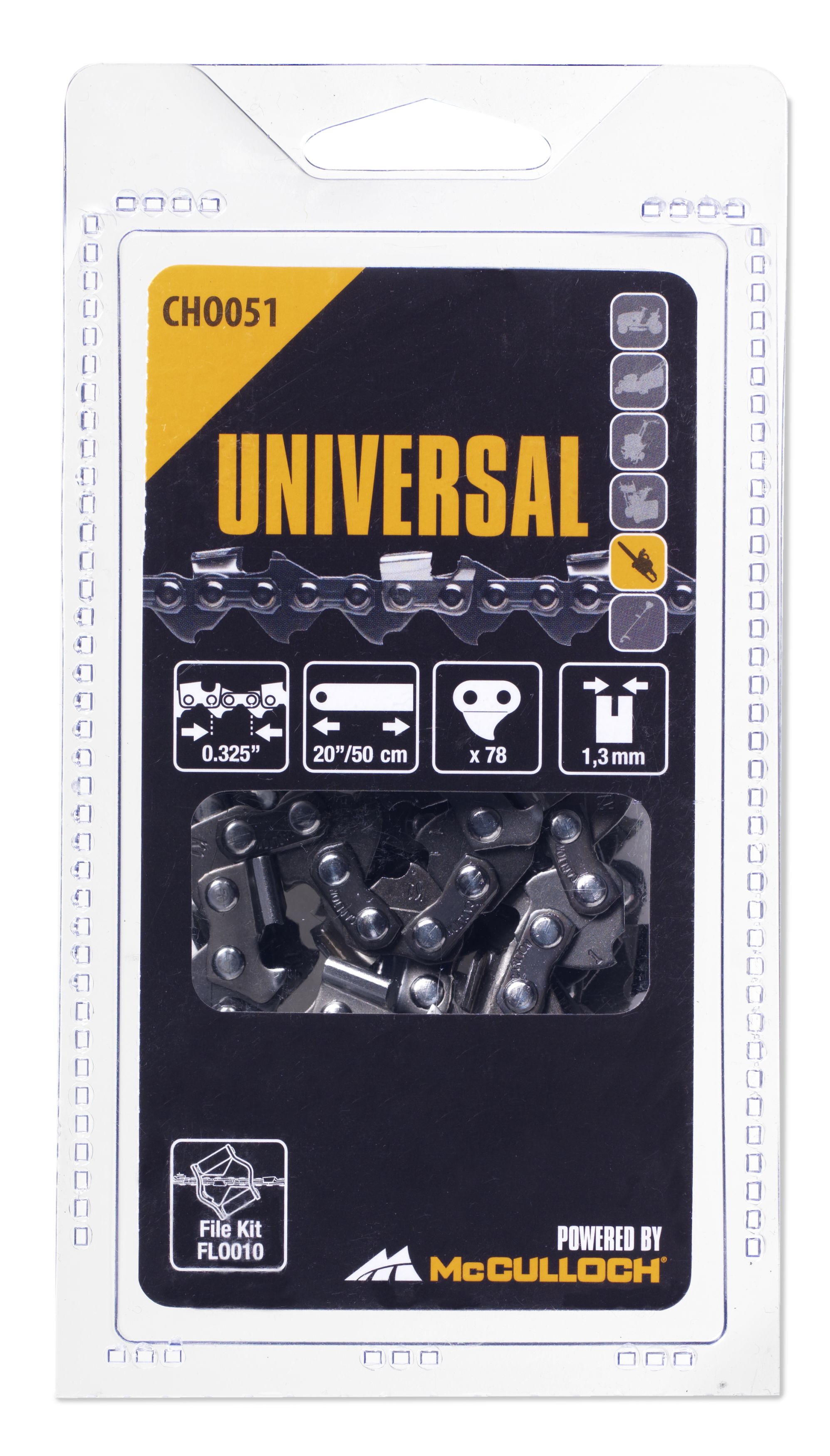 Cadena 20\\\" / 50 cm / 78 eslabones / 0,325\\\" / 1,3 mm