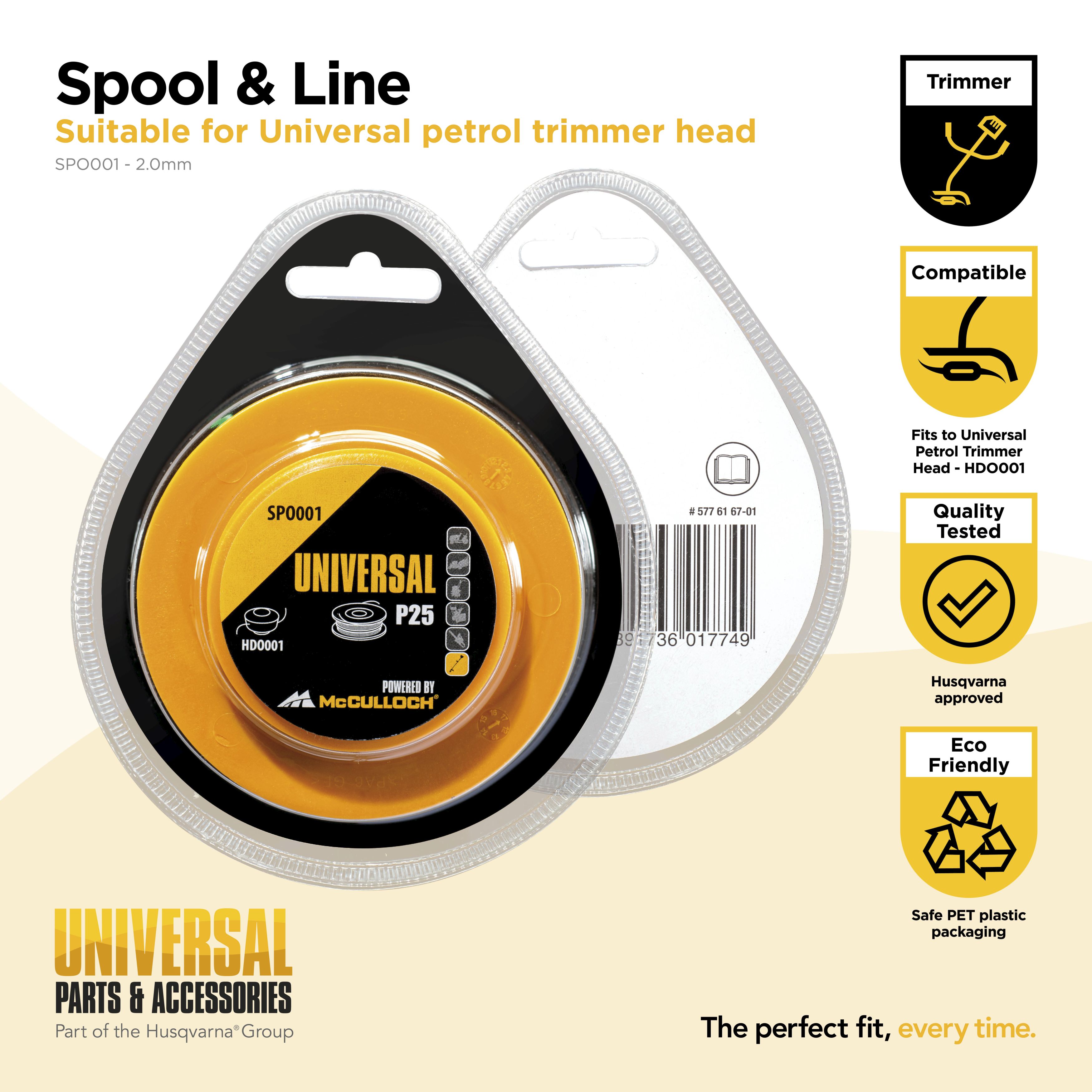 Bobina de recambio 2 hilos de Ø2,0 mm x 4m - SPO001