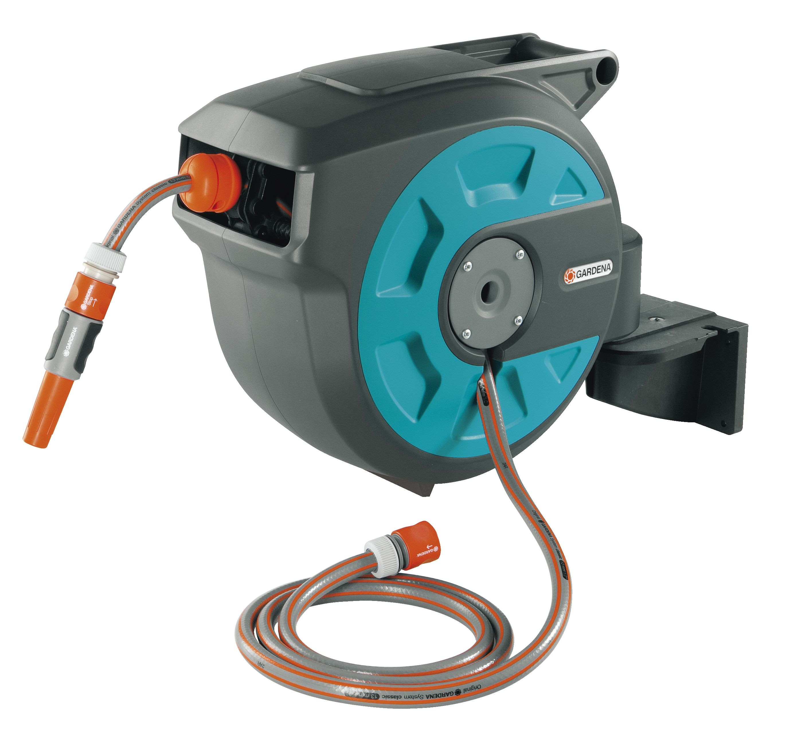 Soporte portamanguera mural roll-up automatic 15