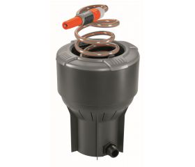 Carrete portamanguera enterrado para manguera flexible