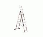 Escalera de apoyo 1 tramo de aluminio 9 peld.