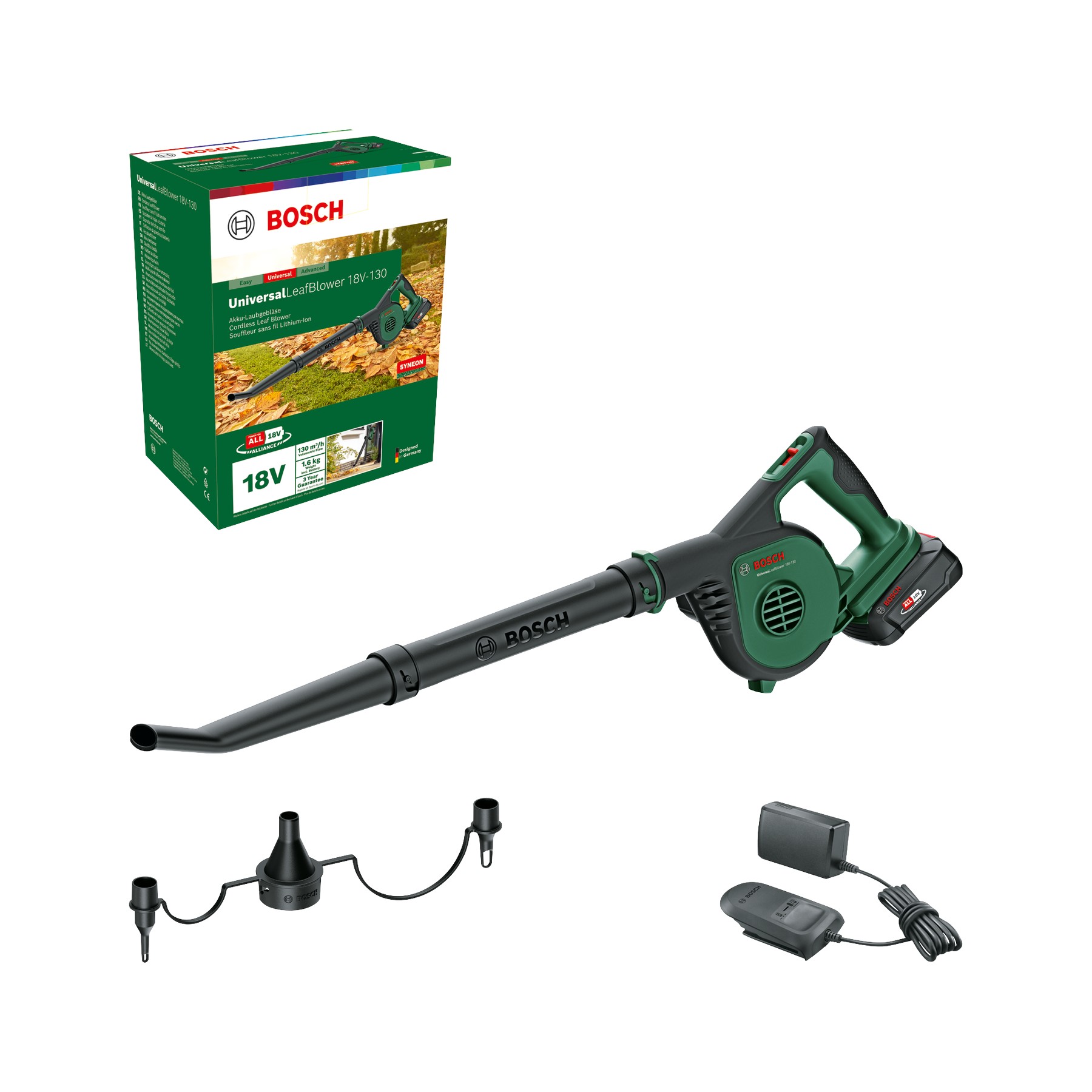 Soplador de hojas a batería UniversalLeafBlower 18V-130
