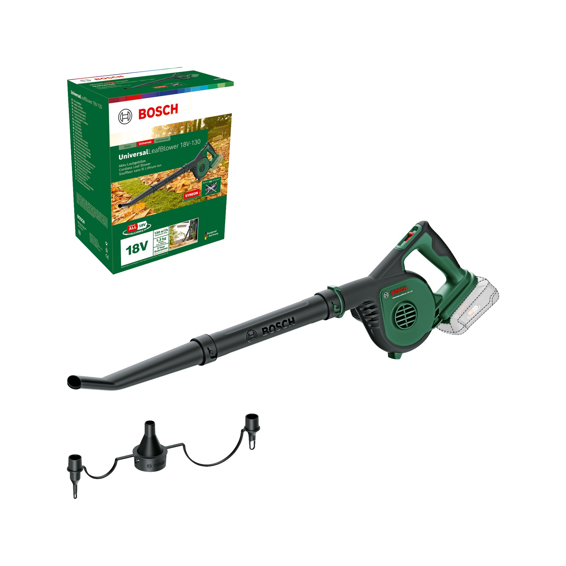 Soplador de hojas a batería UniversalLeafBlower 18V-130