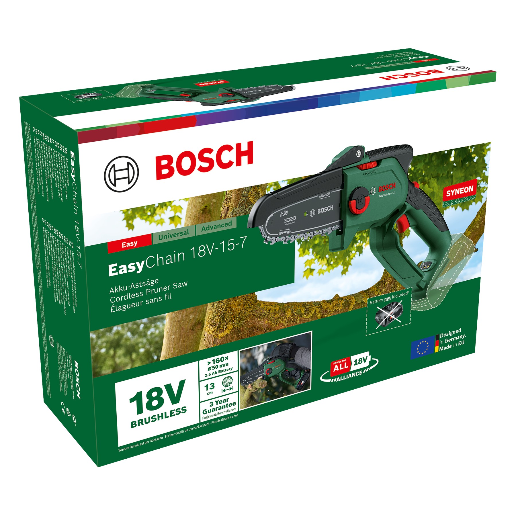 Sierra de cadena a batería EasyChain 18V-15-7