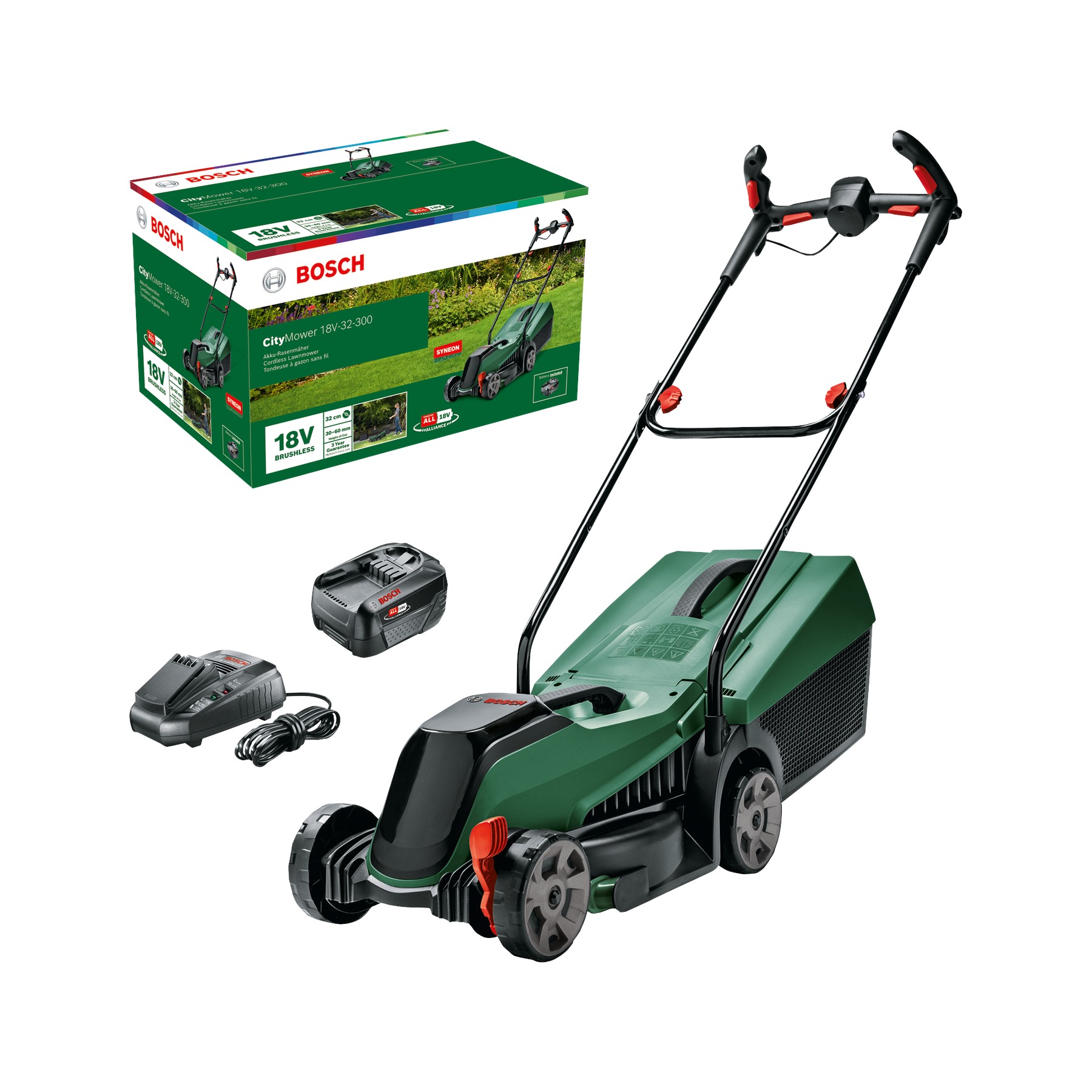 Cortacésped de batería CityMower 18V-32-300