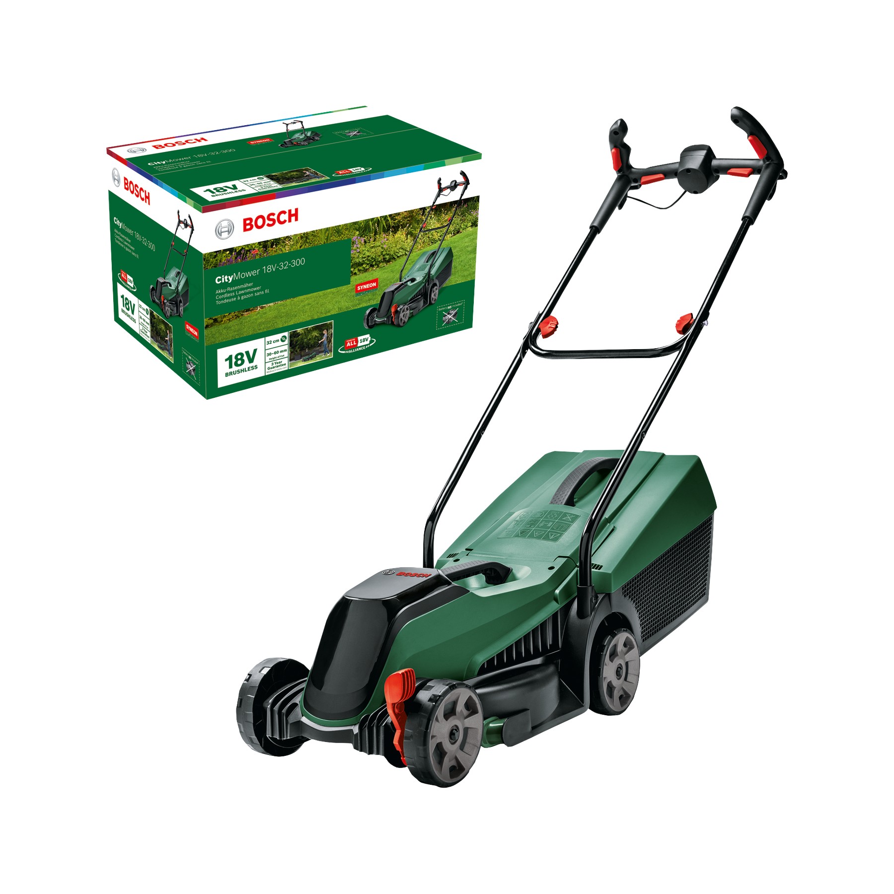 Cortacésped de batería CityMower 18V-32-300
