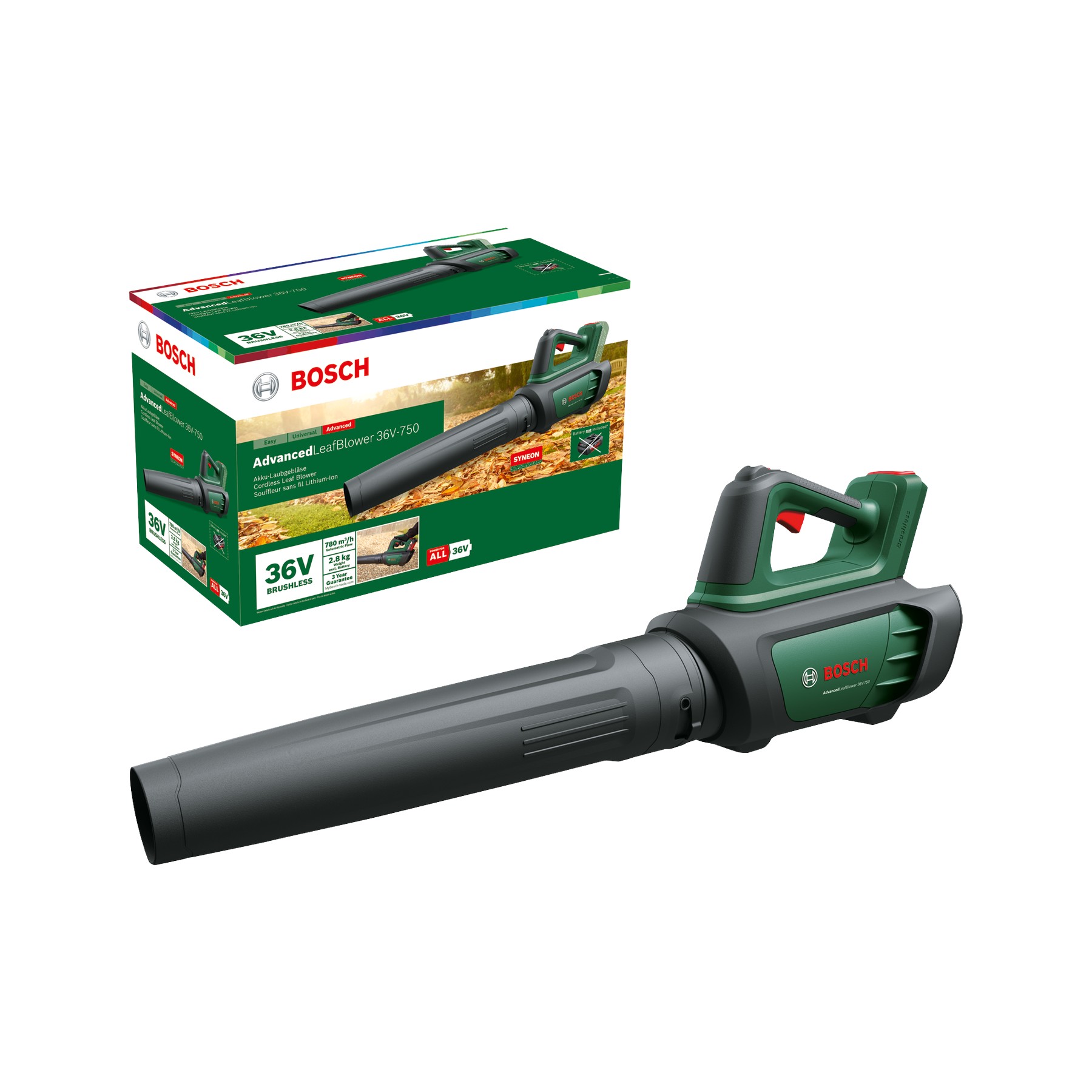 Soplador de hojas a batería AdvancedLeafBlower 36V-750