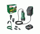 Bombas a batería para el agua de la lluvia GardenPump 18V-2000