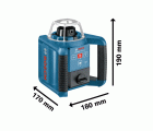 Láser giratorio GRL 300 HV + LR 1 en L-BOXX
