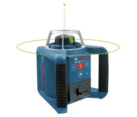Bosch Professional Nivel láser giratorio GRL 300 HVG (haz de luz verde, receptor láser LR 1 G, alcance: hasta 300 m de diámetro, en maletín de transporte)