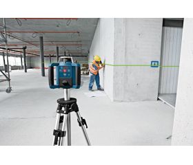 Bosch Professional Nivel láser giratorio GRL 300 HVG (haz de luz verde, receptor láser LR 1 G, alcance: hasta 300 m de diámetro, en maletín de transporte)