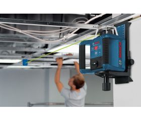 Bosch Professional Nivel láser giratorio GRL 300 HVG (haz de luz verde, receptor láser LR 1 G, alcance: hasta 300 m de diámetro, en maletín de transporte)