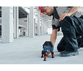 Bosch Professional Nivel láser GLL 3-50 (láser rojo, interior, alcance con receptor LR2: 50 m, 4 pilas AA, soporte giratorio, soporte BM1, L-BOXX)