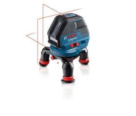 Bosch Professional Nivel láser GLL 3-50 (láser rojo, interior, alcance con receptor LR2: 50 m, 4 pilas AA, soporte giratorio, soporte BM1, L-BOXX)
