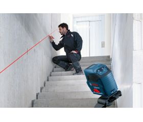 Bosch Professional Nivel láser GLL 2-10 (láser rojo, alcance: hasta 10 m, 3 pilas AA, estuche)