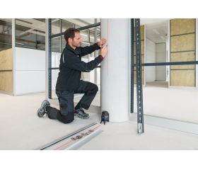 Bosch Professional Nivel láser GCL 2-15 (láser rojo, interior, con puntos de plomada, alcance: 15 m, 3 pilas AA, soporte giratorio RM 1, placa reflectora láser,