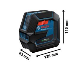 Bosch Professional Nivel Láser GCL 2-50 G (láser verde, interior, soporte RM 10, soporte de techos, alcance: hasta 15 m, 4x pilas AA, maletín)