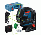 Bosch Professional Nivel Láser GCL 2-50 G (láser verde, interior, soporte RM 10, soporte de techos, alcance: hasta 15 m, 4x pilas AA, maletín)