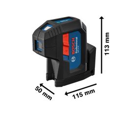 Bosch Professional láser de 3 puntos GPL 3 G (láser verde, alcance: hasta 30 m, estuche)