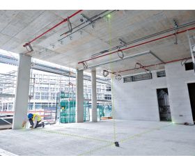 Bosch Professional láser de 5 puntos GPL 5 G (láser verde, alcance: hasta 30 m, estuche)