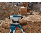 Bosch Professional Nivel Óptico GOL 26 D (aumento 26x, unidad de medida: 360 grados, alcance: hasta 100 m, regla graduada GR 500, trípode BT 160, en maletín de 