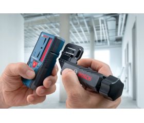 Bosch Professional Receptor de láser LR 6 (para láser rojo, 2 pilas AAA, alcance: 5 - 50 m)