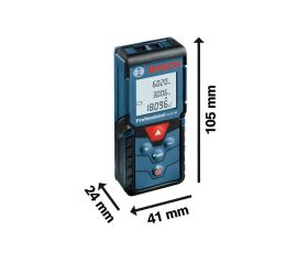 Bosch Professional Medidor láser de distancia GLM 40 (función de memoria, máx. distancia: 40 m, 2 pilas de 1,5 V, funda)