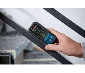 Bosch Professional medidor láser GLM 50-27 CG (láser verde, alcance: hasta 50 m, robusto, IP65, transferencia de datos mediante Bluetooth, 2 pilas AA, correa de