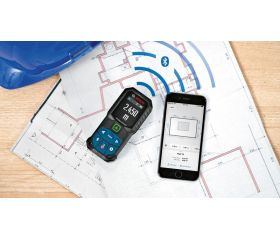 Bosch Professional medidor láser GLM 50-27 CG (láser verde, alcance: hasta 50 m, robusto, IP65, transferencia de datos mediante Bluetooth, 2 pilas AA, correa de