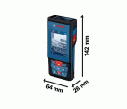 Bosch Professional Medidor Láser GLM 100-25 C (cámara integrada, alcance: hasta 100 m, robusto, IP54, ±1,5 mm*, 3 pilas AA, correa de sujeción, funda)