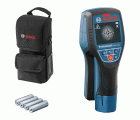 Bosch Professional Detector de pared D-tect 120 (4 baterías AA x 1,5 V, profundidad máx. 120 mm, bolsa protectora)