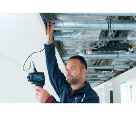 Bosch Professional 12V System Termómetro de infrarrojos GIS 1000 C (sin batería ni cargador, con función de aplicación, rango de temperatura: de –40 °C a 1000 °