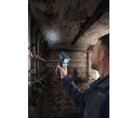 Bosch Professional 12V System Termómetro de infrarrojos GIS 1000 C (sin batería ni cargador, con función de aplicación, rango de temperatura: de –40 °C a 1000 °