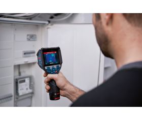 Bosch Professional 12V System Cámara Térmica GTC 600 C (sin batería ni cargador, con aplicación, rango de temperatura: de -20 °C a +600 °C, resolución: 256 x 19