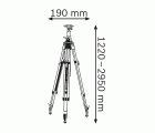 Bosch Professional trípode para láseres y niveles BT 300 HD (altura: 122–295 cm, rosca: 5/8")