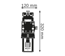 Bosch Professional soporte mural WM4 (para láseres giratorios GRL)