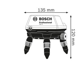 Bosch Professional Soporte giratorio motorizado RM 3