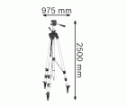 Bosch Professional trípode para láseres y niveles BT 250 (altura: 97,5–250 cm, rosca: 1/4")
