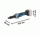 Amoladora recta a batería GGS 18V-23 LC